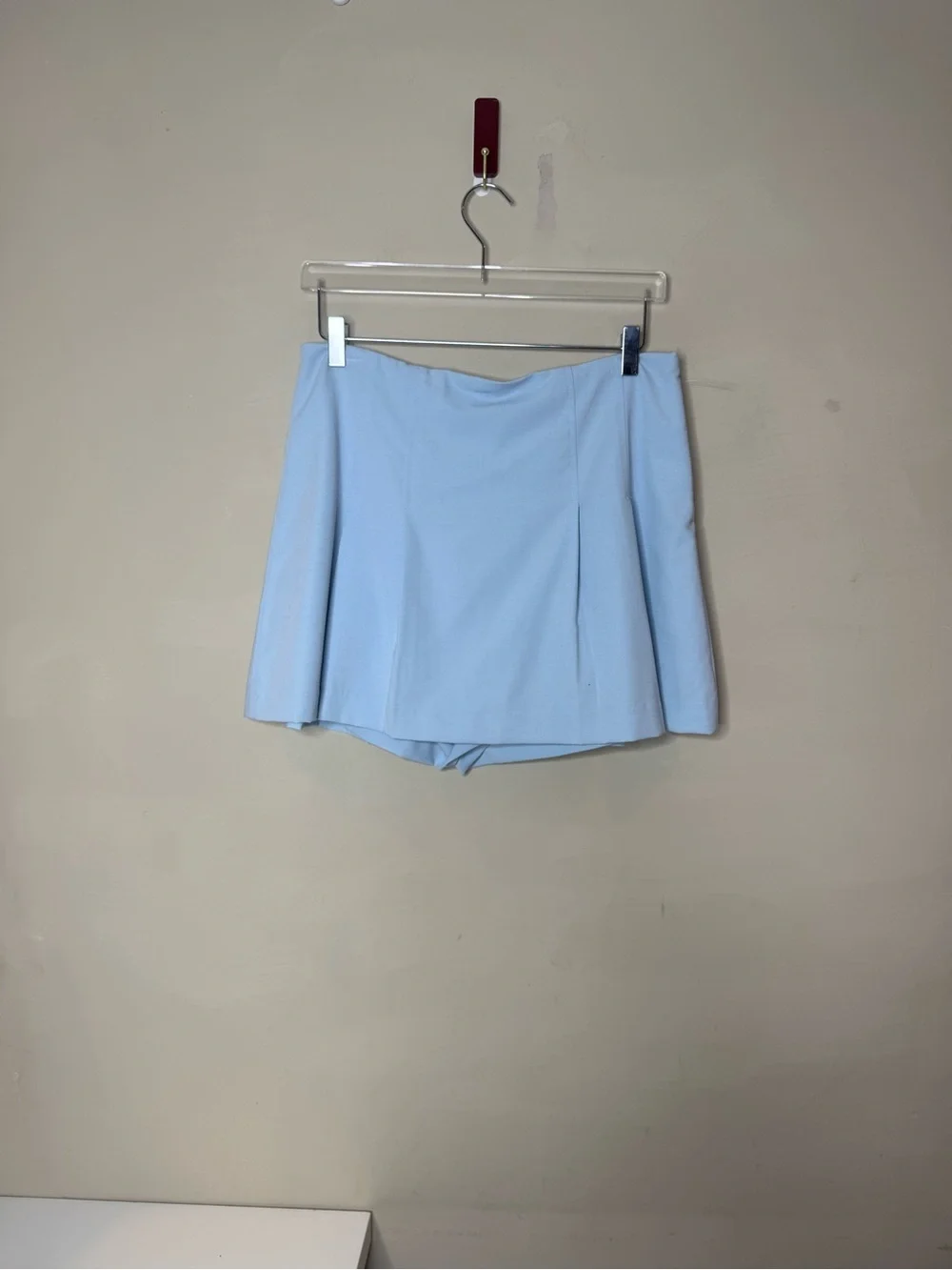 Zara Light Blue Wrap Front Skort Skirt Women’s XL NWT
